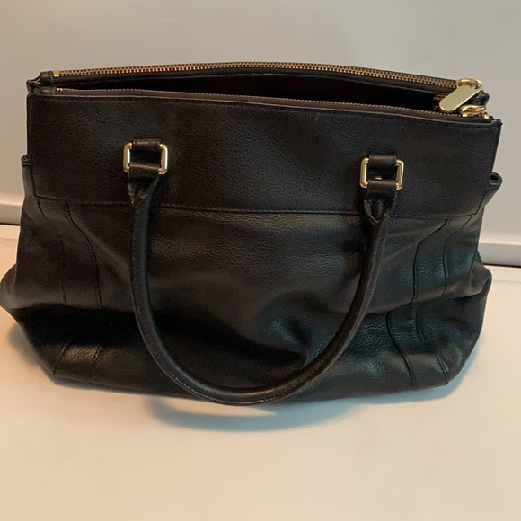 Black Leather Shoulder Bag, Cheetah Print Calfskin - Picture 2 of 3